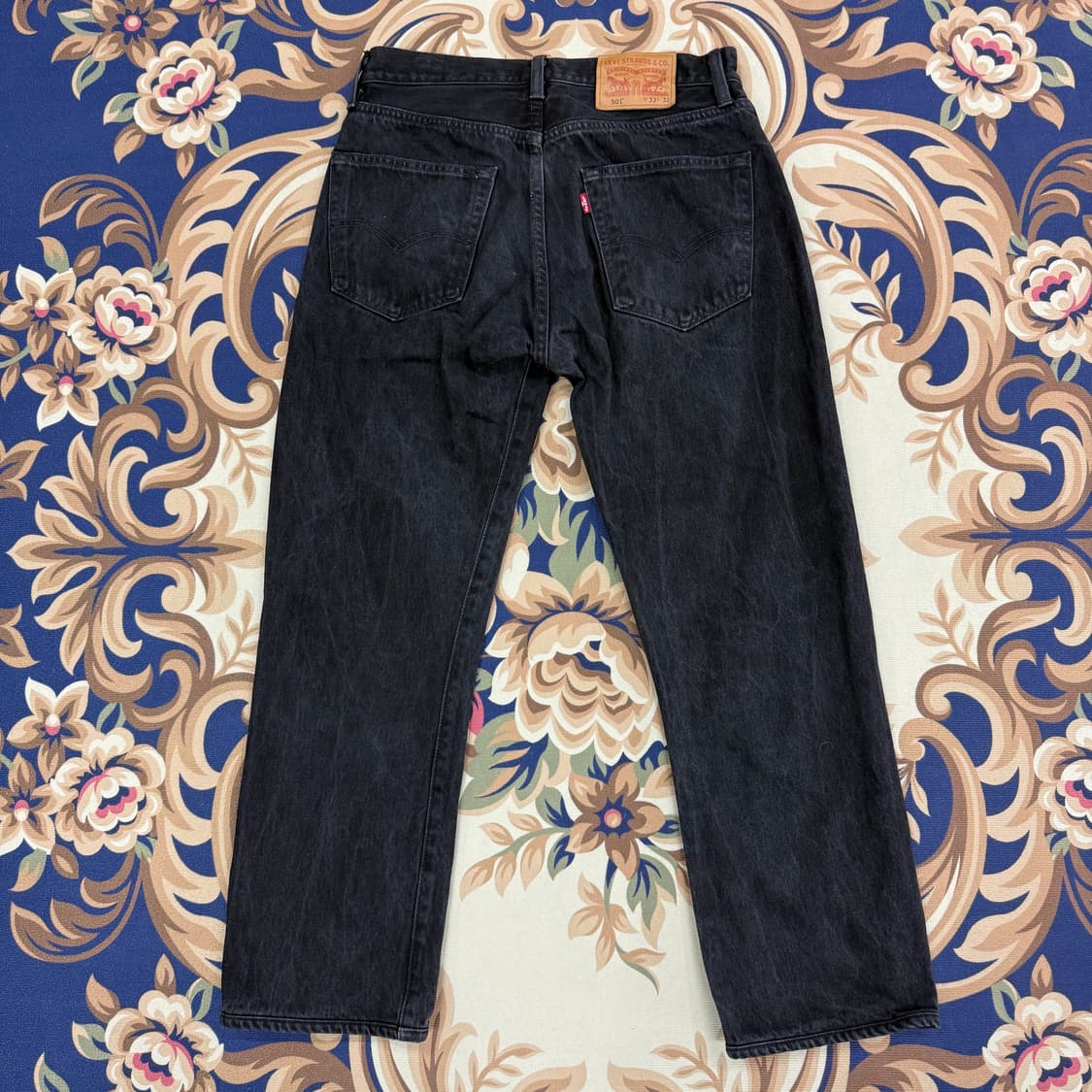 (30)리바이스 Levis 501 흑청 데님팬츠(made in usa) 상품이미지1