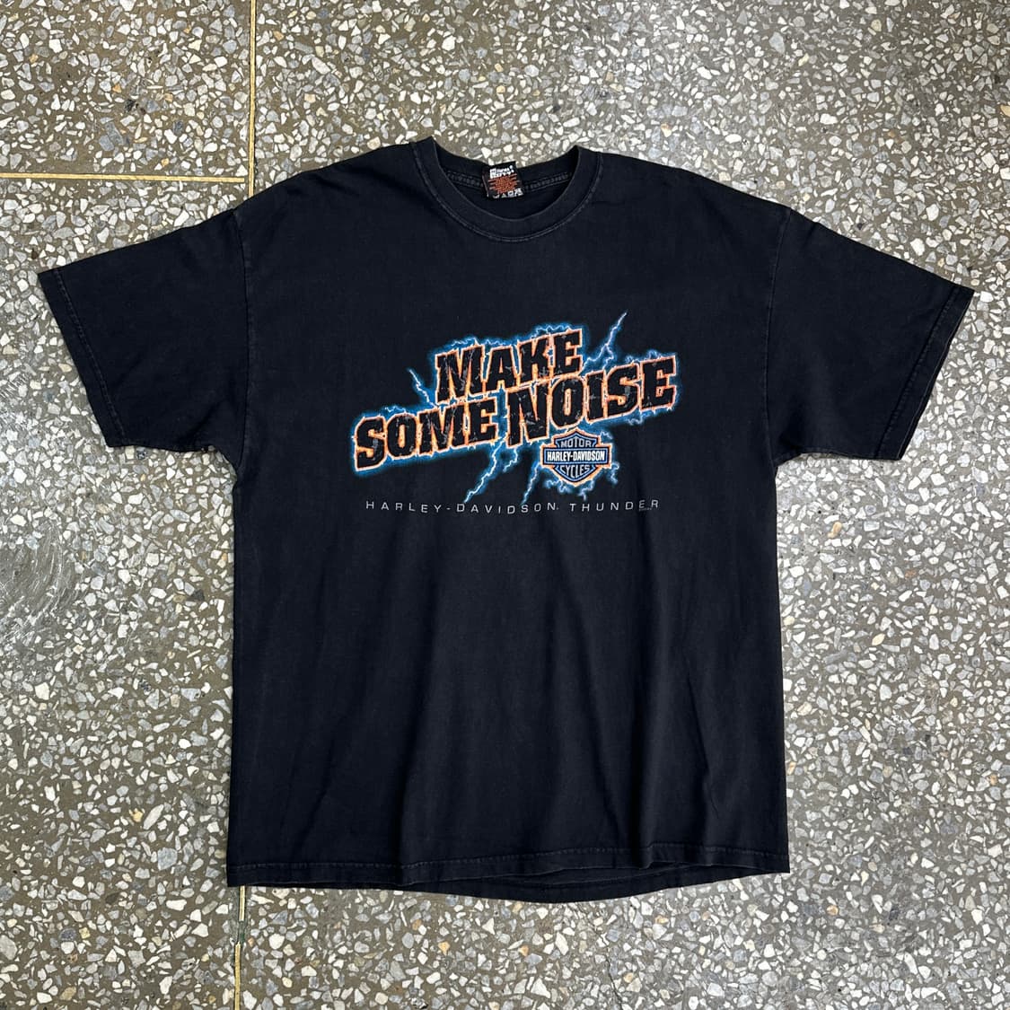 Early 00s USA 할리데이비슨 라이트닝 티셔츠 XL 상품이미지2