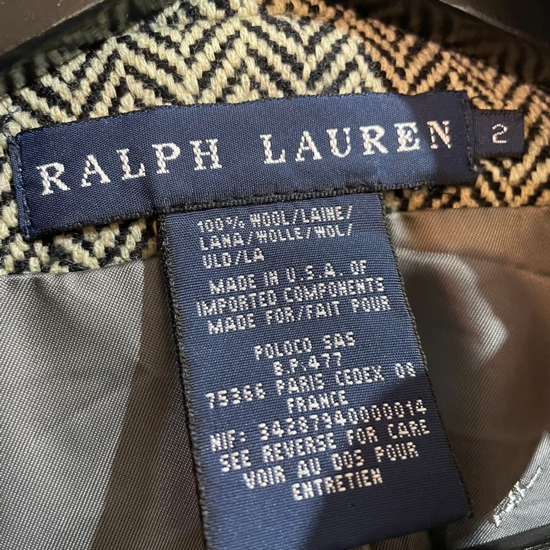 폴로 랄프로렌 헤링본 차이나 블레이져 상품이미지5