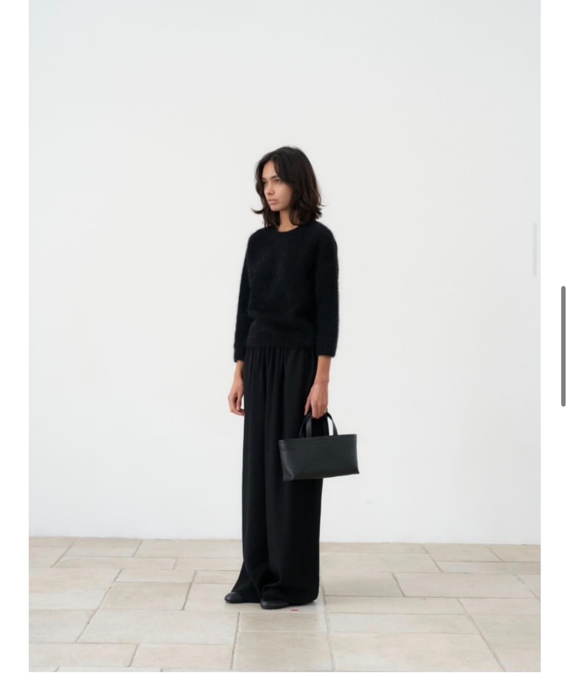 ncssry 네세서리 홀가먼트 앙고라 니트 (라이트그레이) 상품이미지2