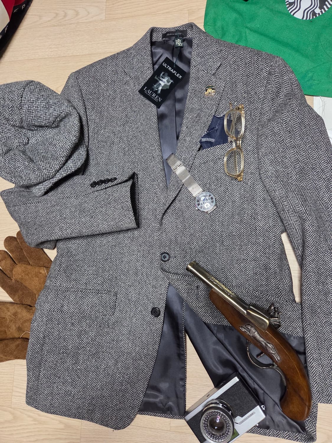 (새상품)POLO RALPH LAUREN 울  헤링본 수트 블레이저 상품이미지2