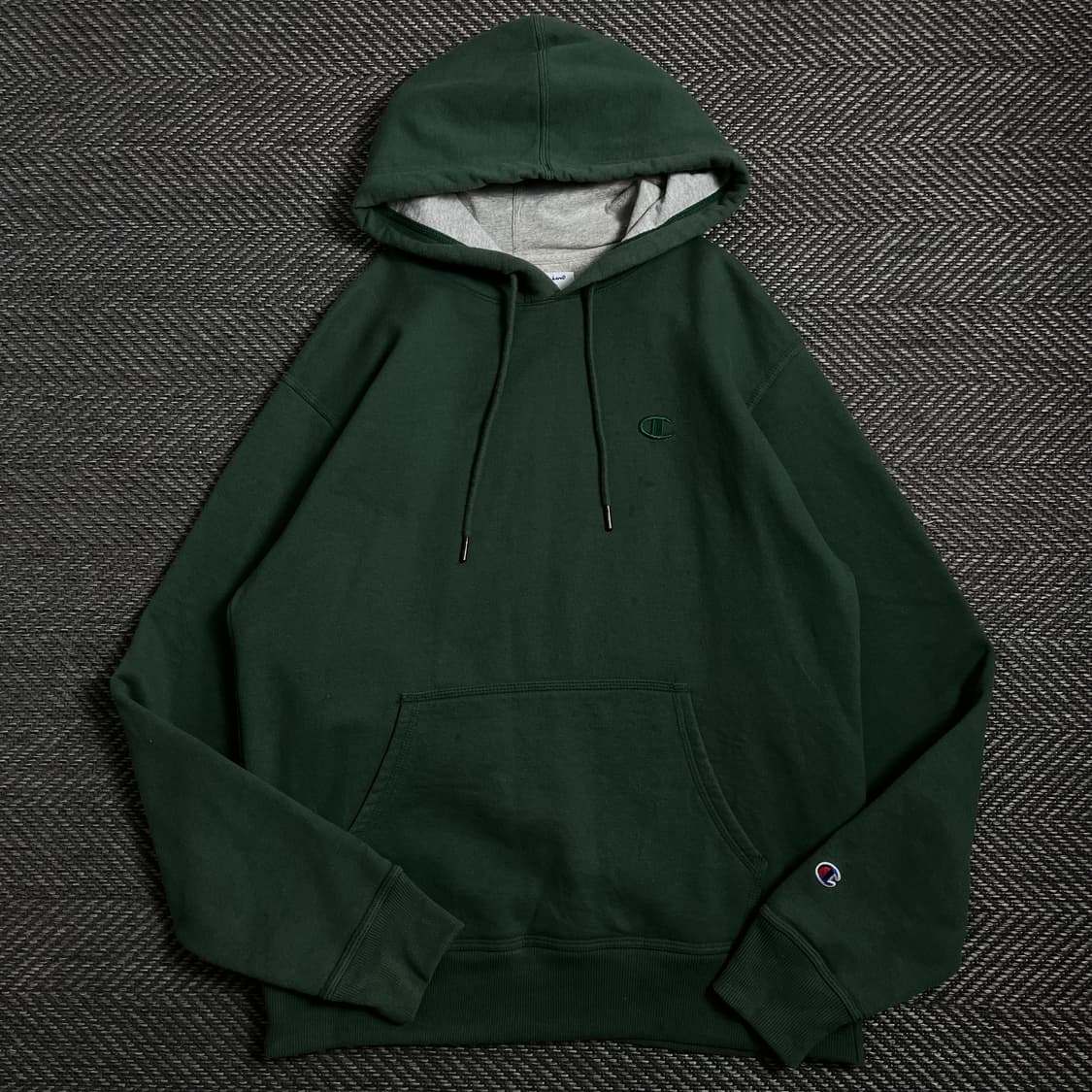 챔피온 올드스쿨 자수로고 후드 티셔츠y 4002 상품이미지2