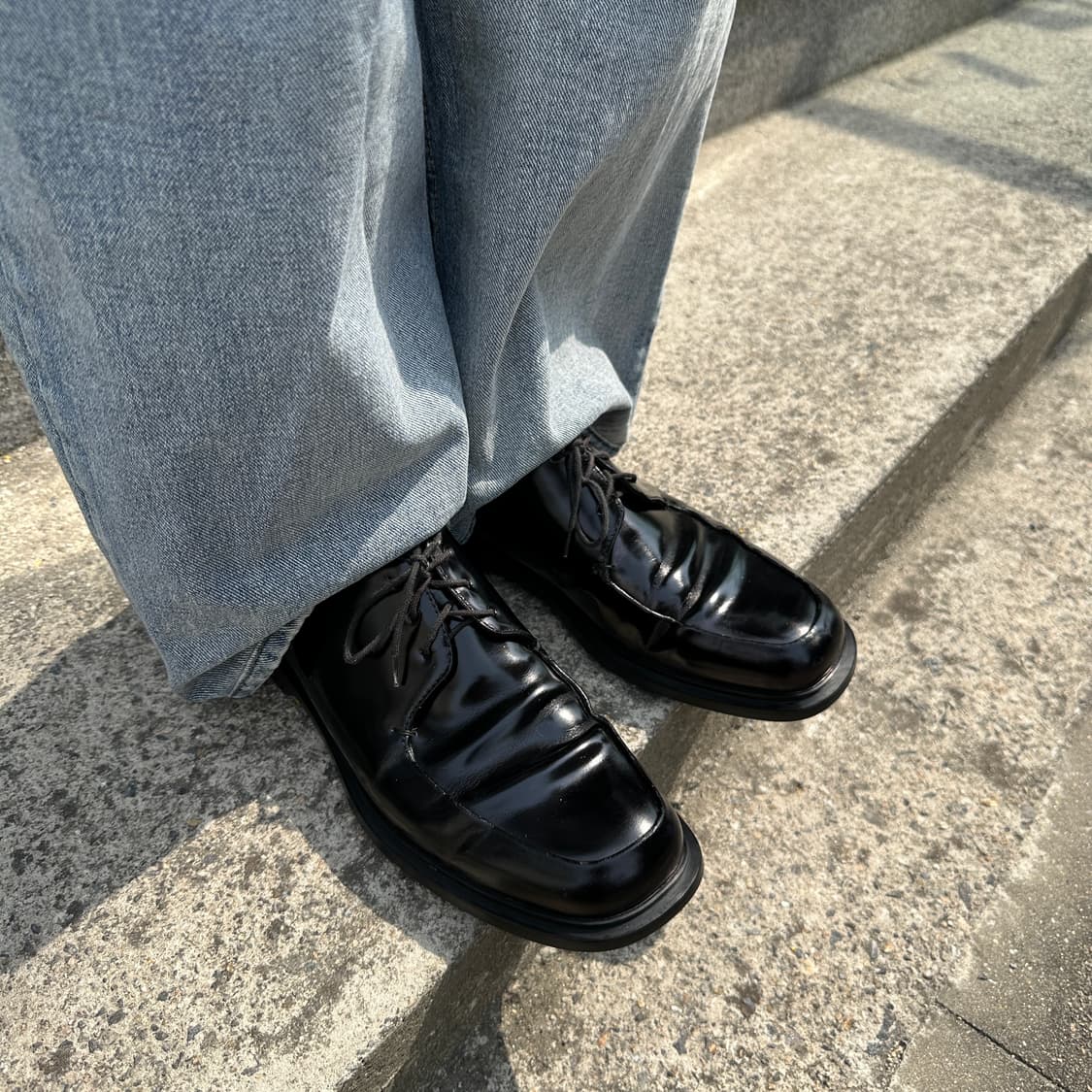 00s 빈티지 블랙 프라다 스포츠 플랫폼 레이스업 슈즈 상품이미지9