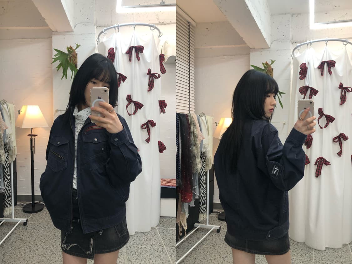 Jawin navy work jacket 상품이미지1