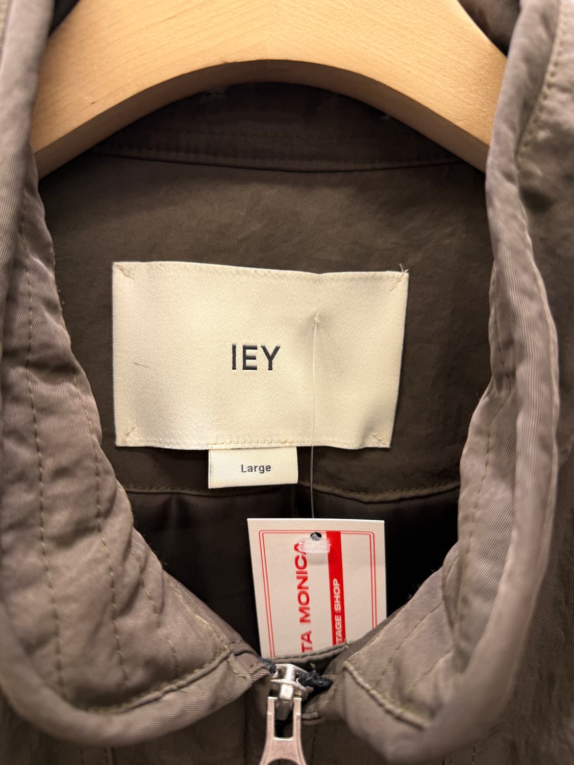 IEY 브라운 패딩 블루종 자켓 U1096 상품이미지5