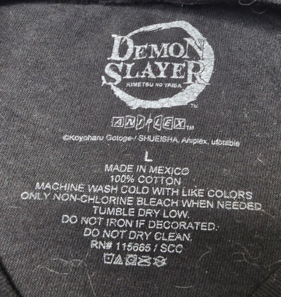 [L]귀멸의 칼날 오피셜 티셔츠  -223 상품이미지3