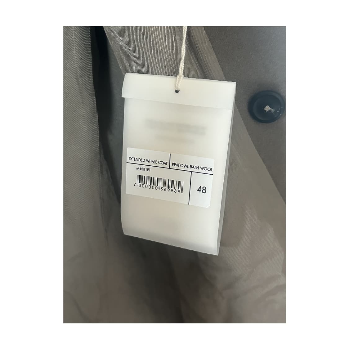 (새상품)아워레가시 배스 울 익스텐디드 웨일 코트 피폴 상품이미지5