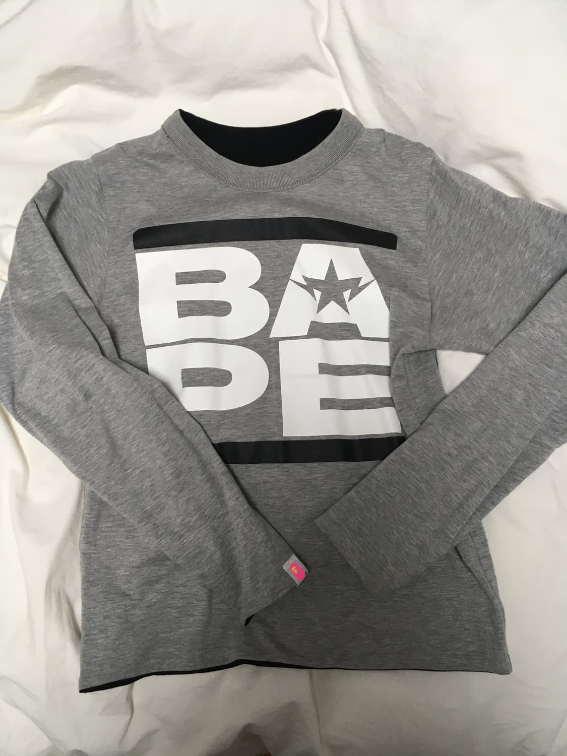 에이프 베이프 리버시블 양면 롱슬리브 숏 사이즈 상품이미지5