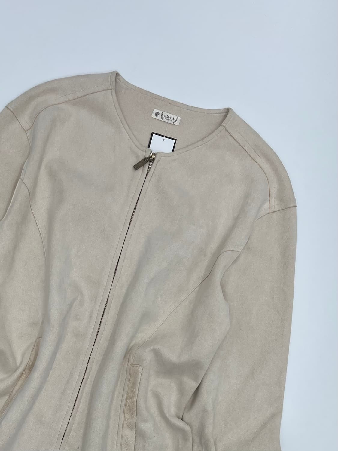 엑시즈팜 스웨이드 롱 자켓 상품이미지2