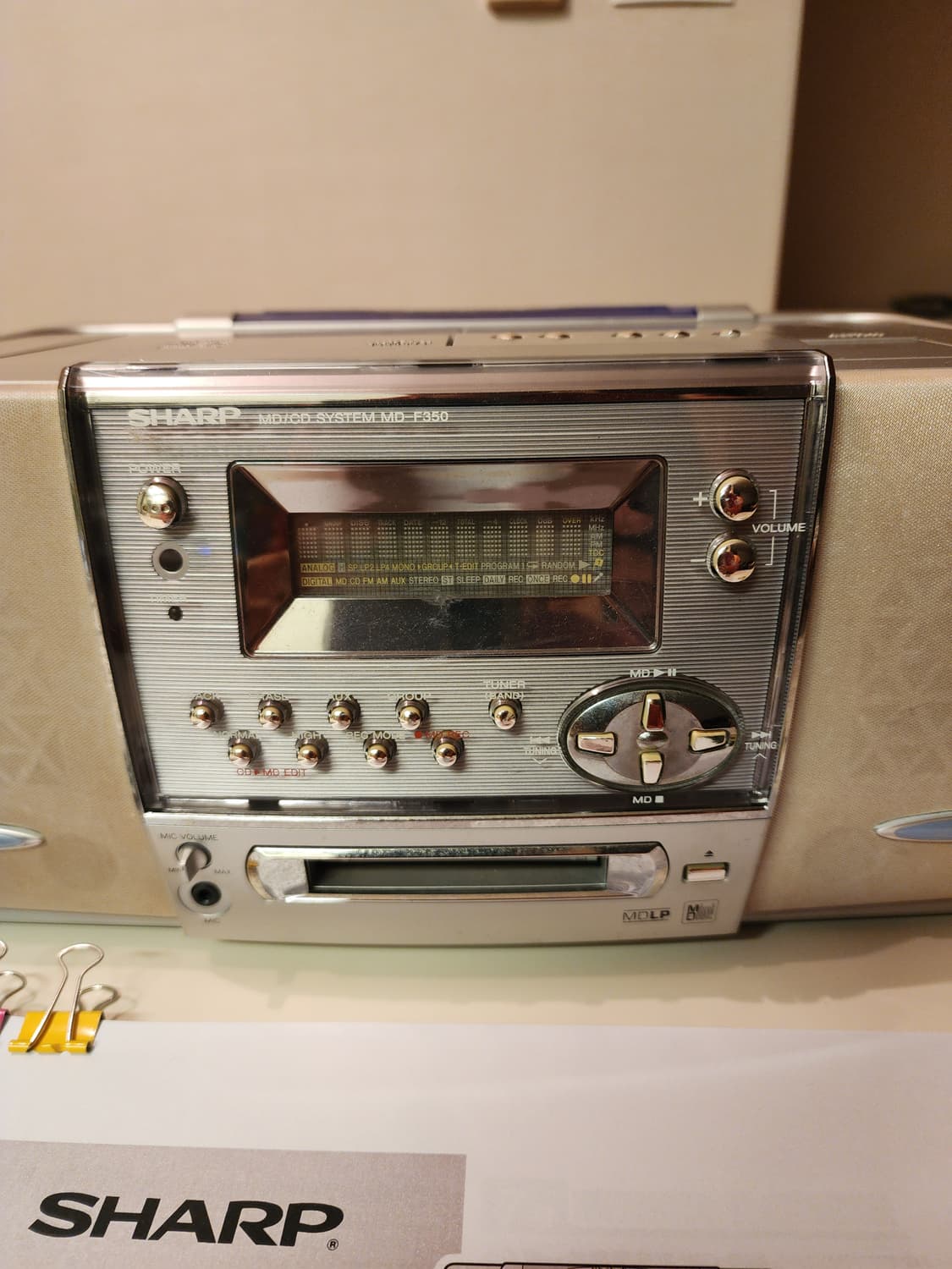 일본 SHARP MD STUDIO MD-F350 거의 새제품  상품이미지4