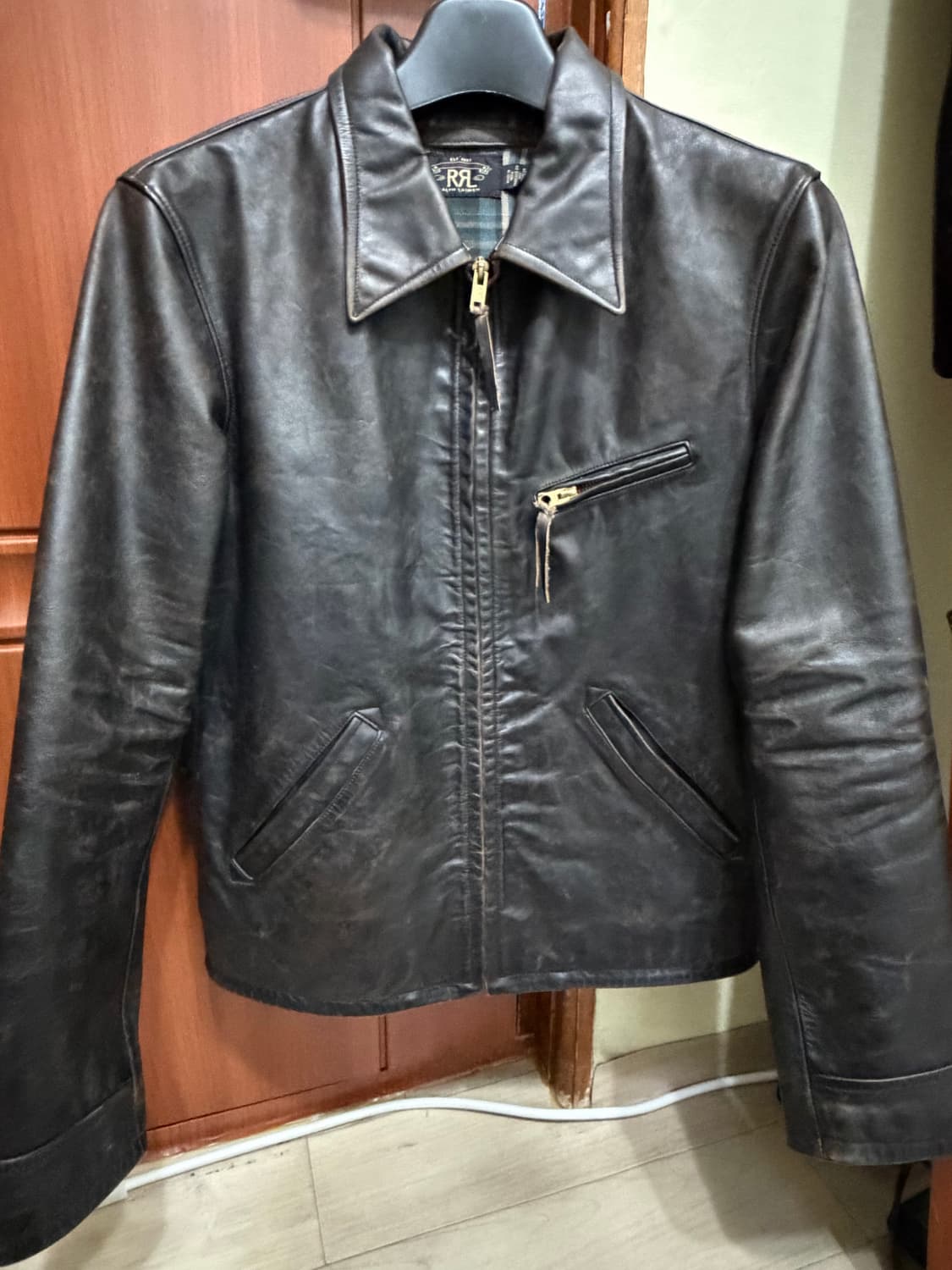 더블알엘 뉴스보이 레더자켓 s  상품이미지1