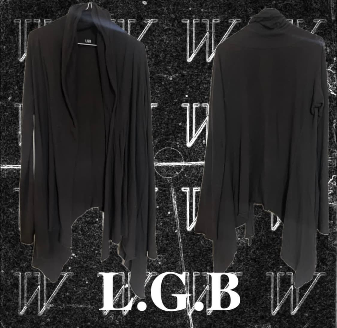L.G.B 로브 롱 가디건 차콜(밤색) 상품이미지1