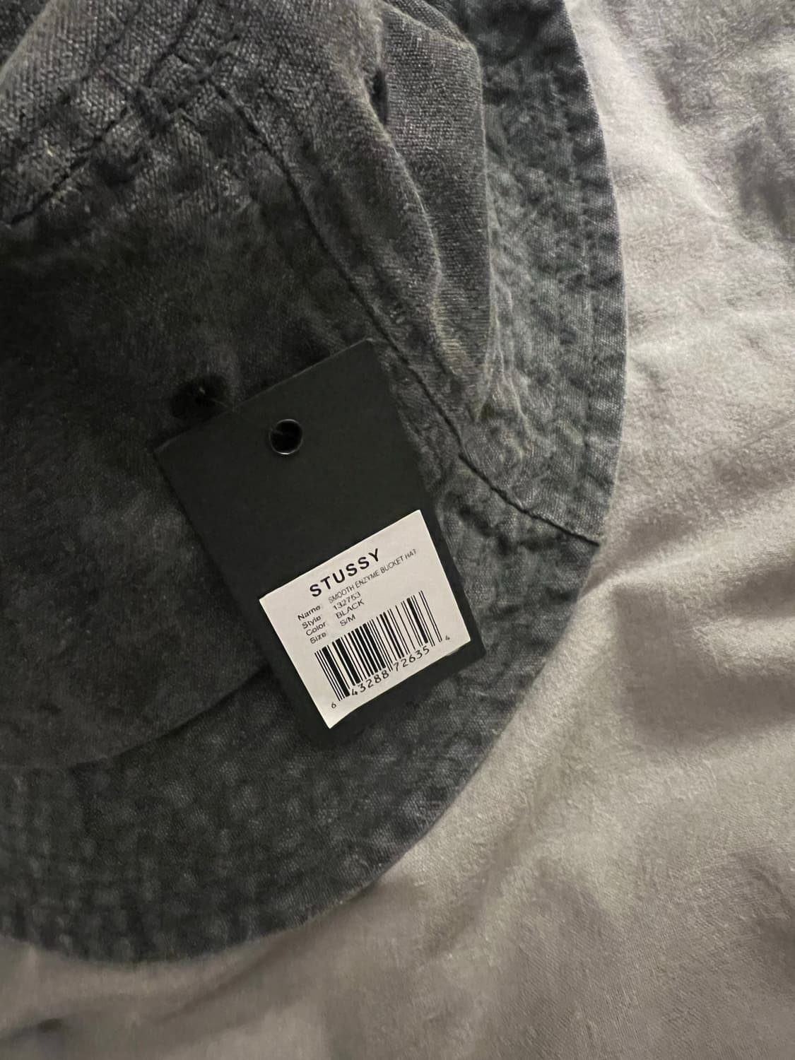 스투시 버킷햇 벙거지 워싱 그레이 새제품 상품이미지4