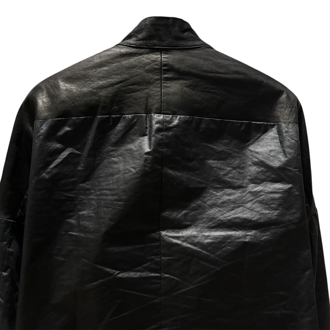 [3] 립 반 윙클 더블 지퍼 레더 혼합 원단 블루종 상품이미지6