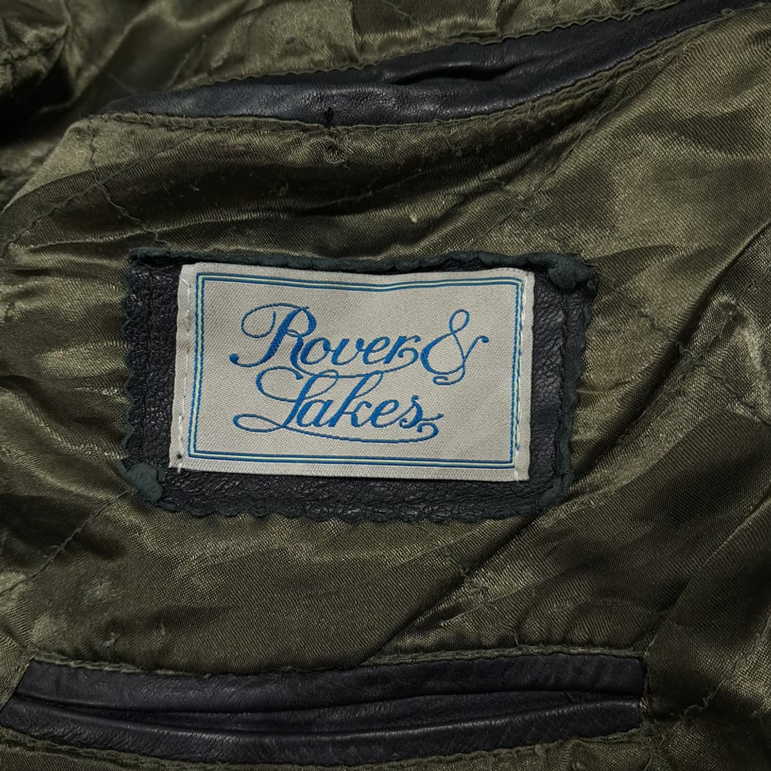 CL762 XL 로버앤레이크스 90s 양가죽 퀼팅 자켓 점퍼 상품이미지8