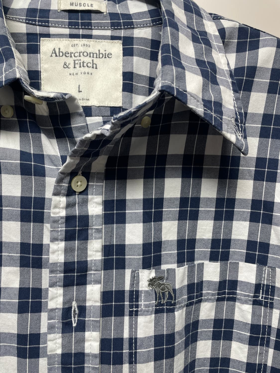 아베크롬비 체크 셔츠 (L) 상품이미지3
