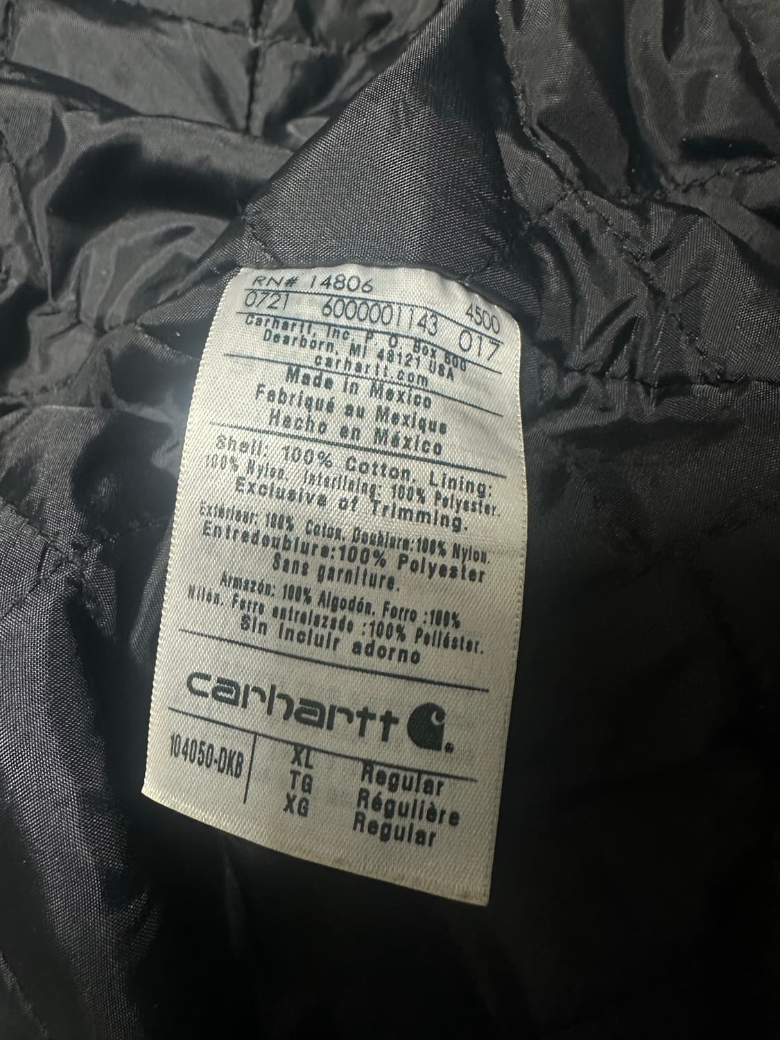 칼하트 덕액티브 자켓 다크브라운 xl  상품이미지2