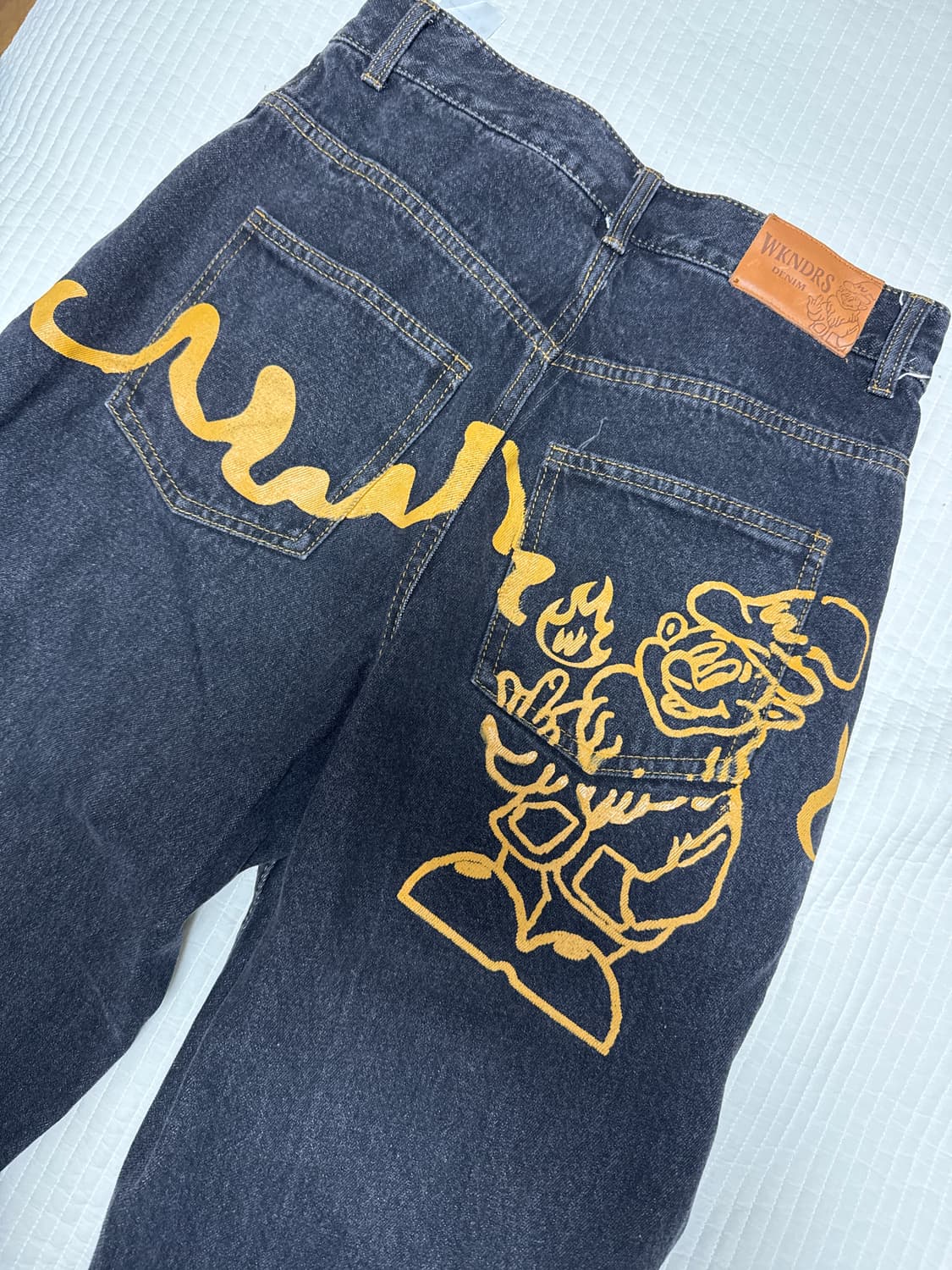 DWARF DENIM PANTS (BLACK) 상품이미지1