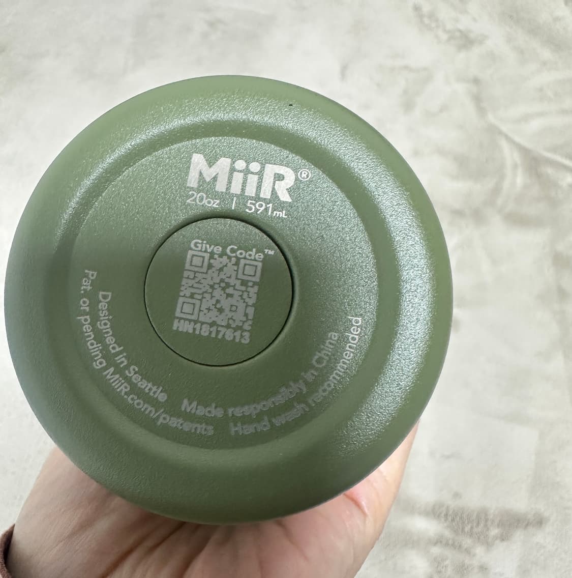 휴먼메이드 와이드 마우스 보틀 물병 올리브(한정판) 상품이미지5