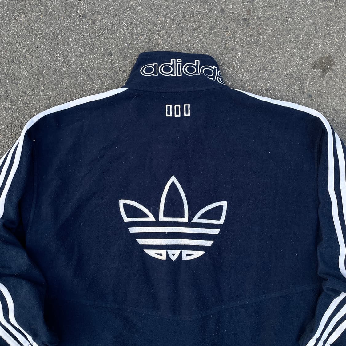 80s 아디다스 파이어버드 빅로고 져지 후리스 트랙탑 XL 상품이미지2