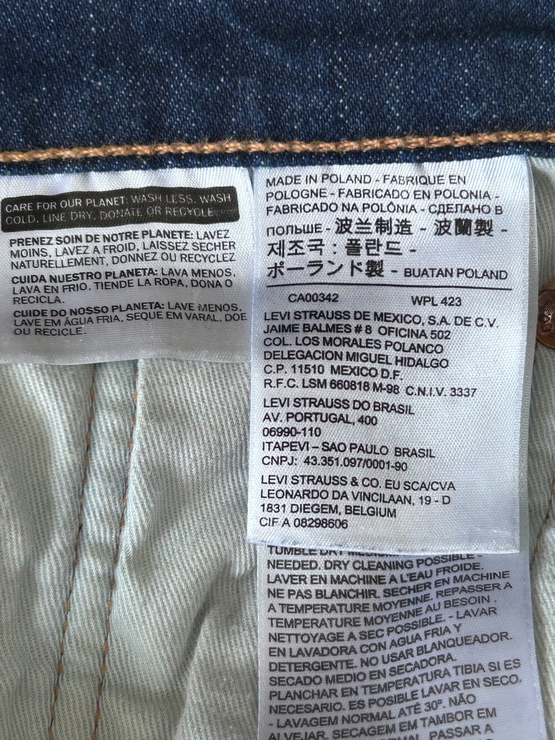 Levis 리바이스 502 진청 데님팬츠 28p 상품이미지8