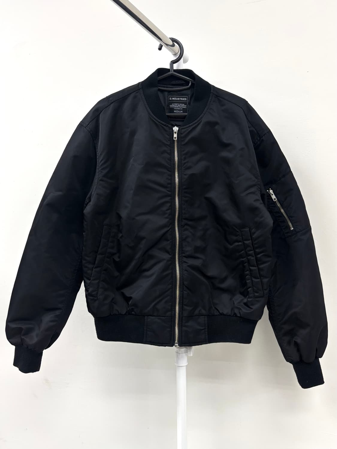 빈티지 블랙 블루종 항공점퍼 봄버자켓 상품이미지5