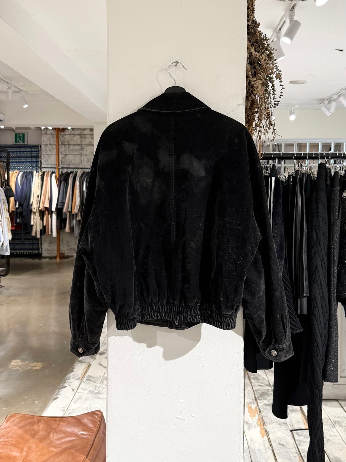 베르사체 스포츠 블랙 벨벳 텍스처 퀼팅 자켓 상품이미지6