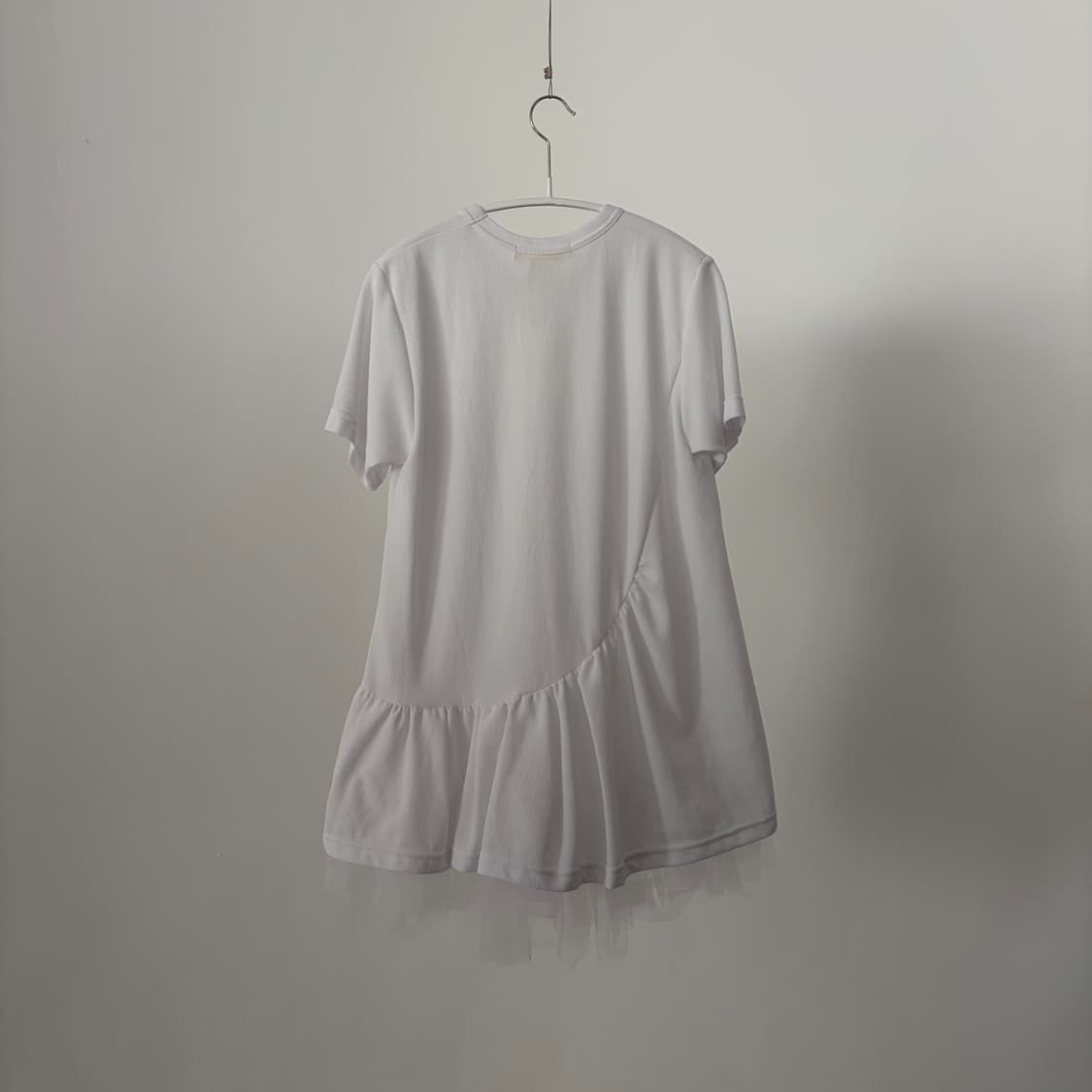 Tulle Layered Shirring Blouse 상품이미지7