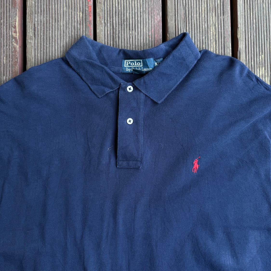 폴로 네이비 긴팔 카라티 상품이미지2