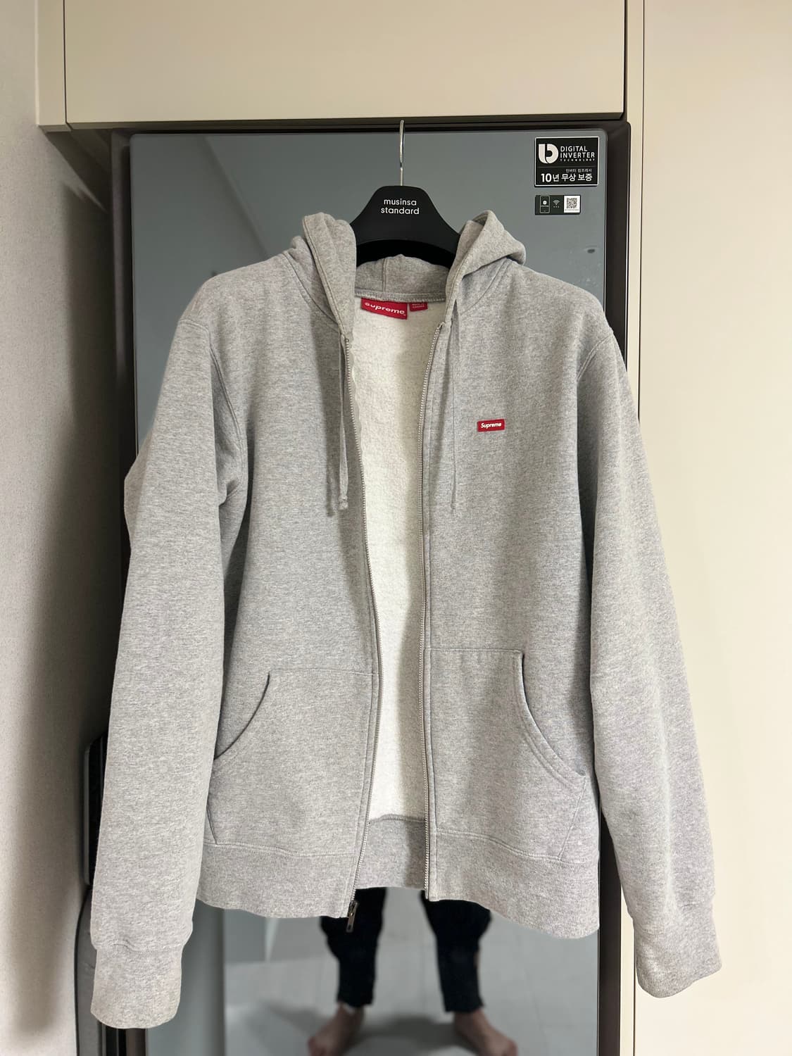 슈프림 스몰로고 후드집업 M 사이즈 상품이미지1