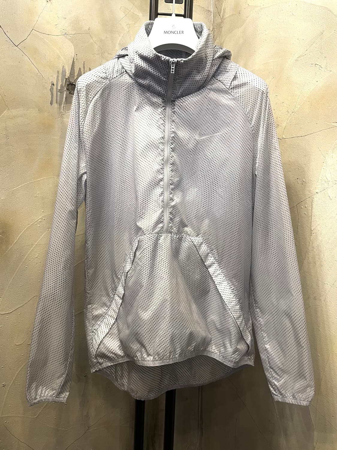 나이키 여성 골프복 메쉬 후드 바람막이 자켓 그레이 M 상품이미지1