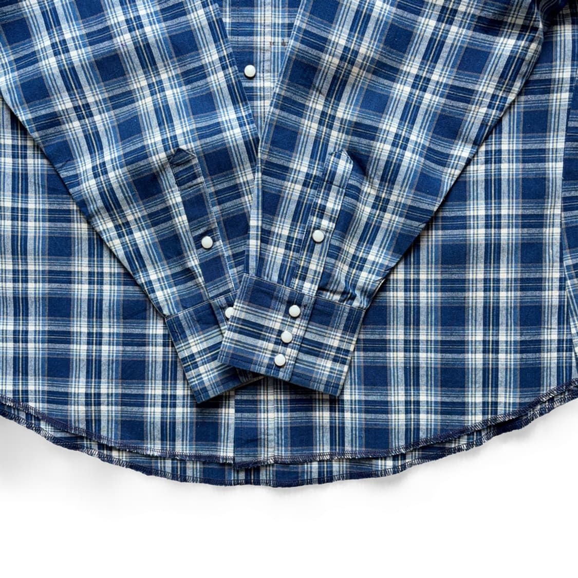 랭글러 Wrangler 블루 체크 웨스턴 셔츠 상품이미지5