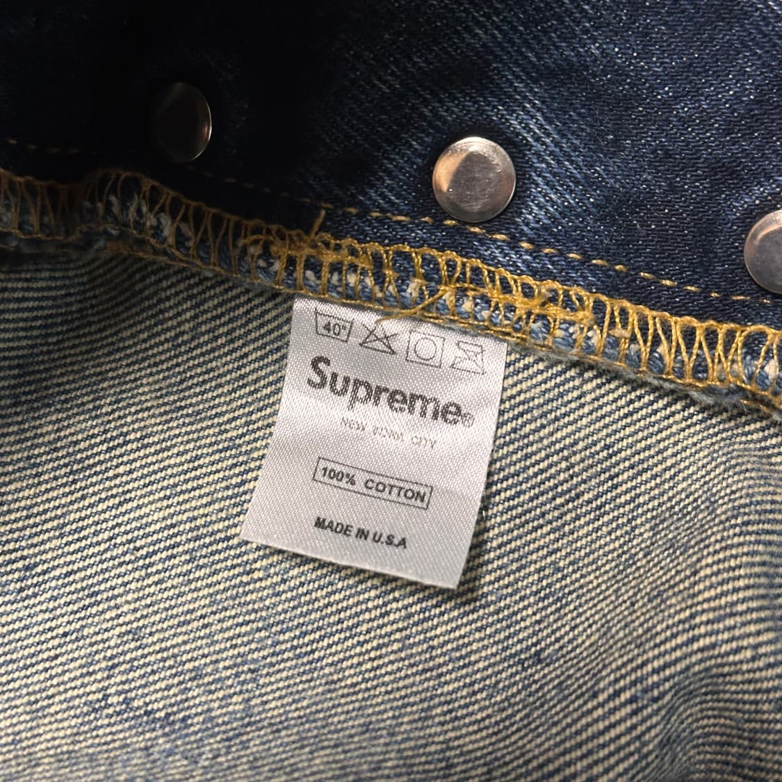 90-00s 올드 슈프림 Supreme 데님 팬츠 36 상품이미지3