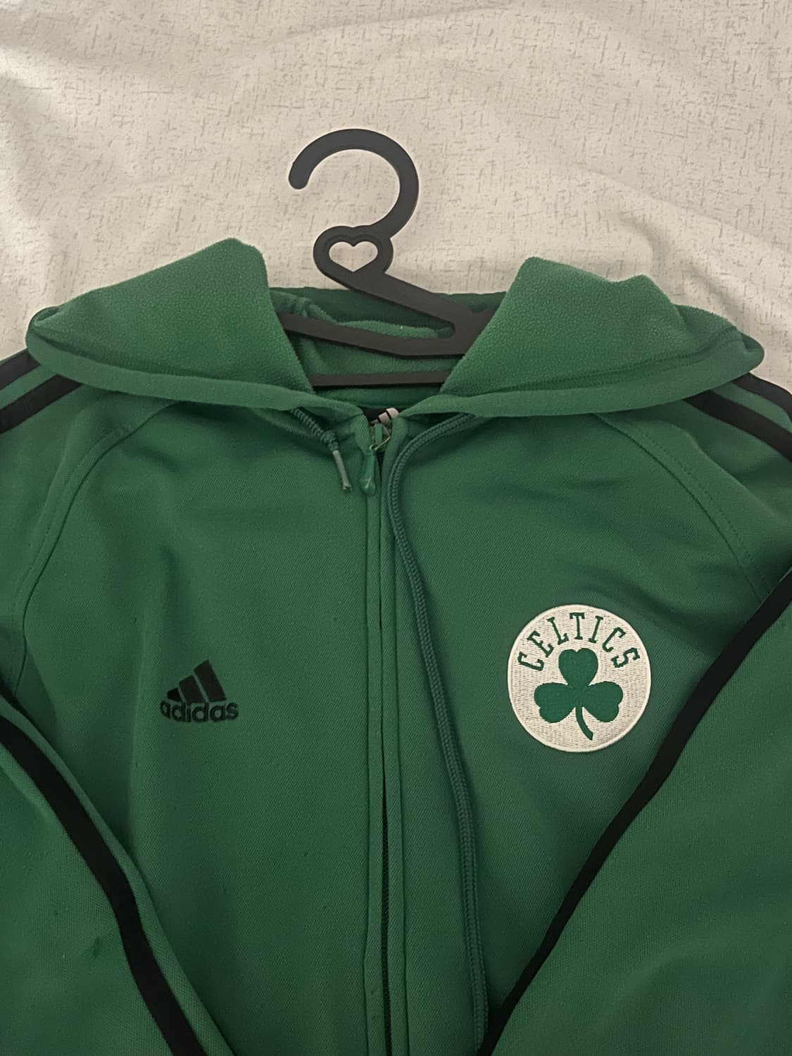 아디다스 보스턴 셀틱스 NBA 트랙탑 그린 후드 집업 상품이미지2