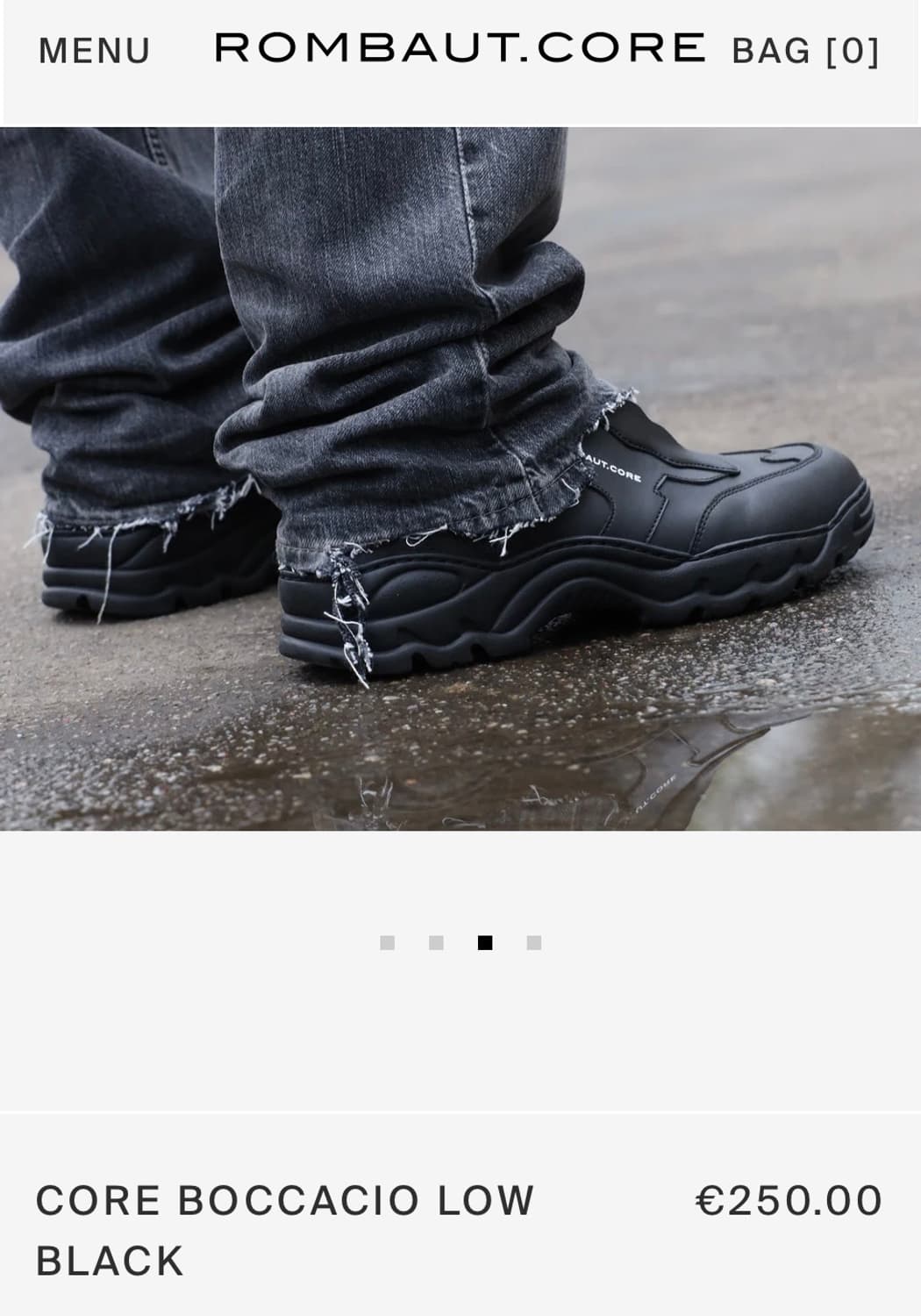 롬바웃 core boccacio low 블랙 42 상품이미지3