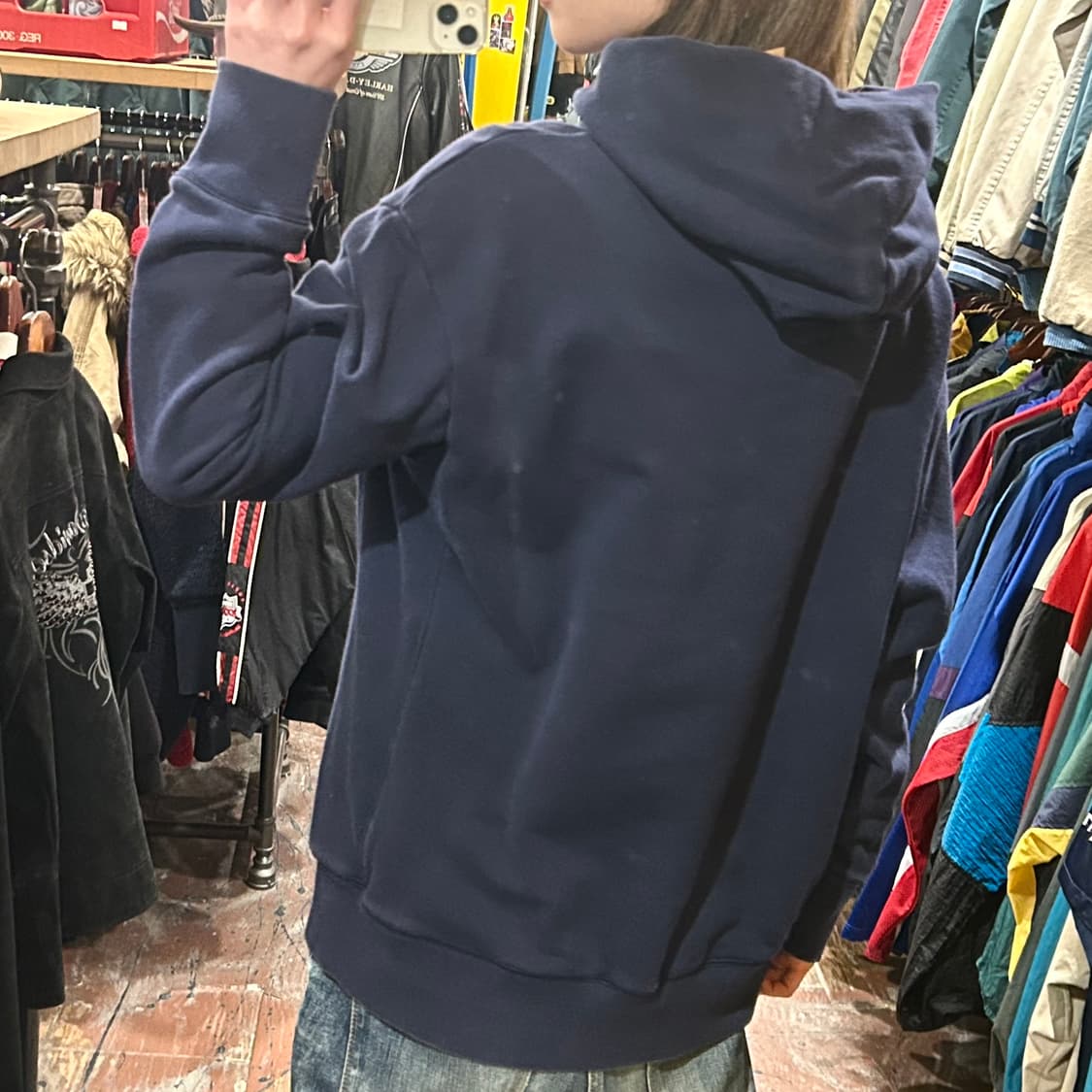 [HI] 벤데이비스 후드티 네이비 상품이미지5