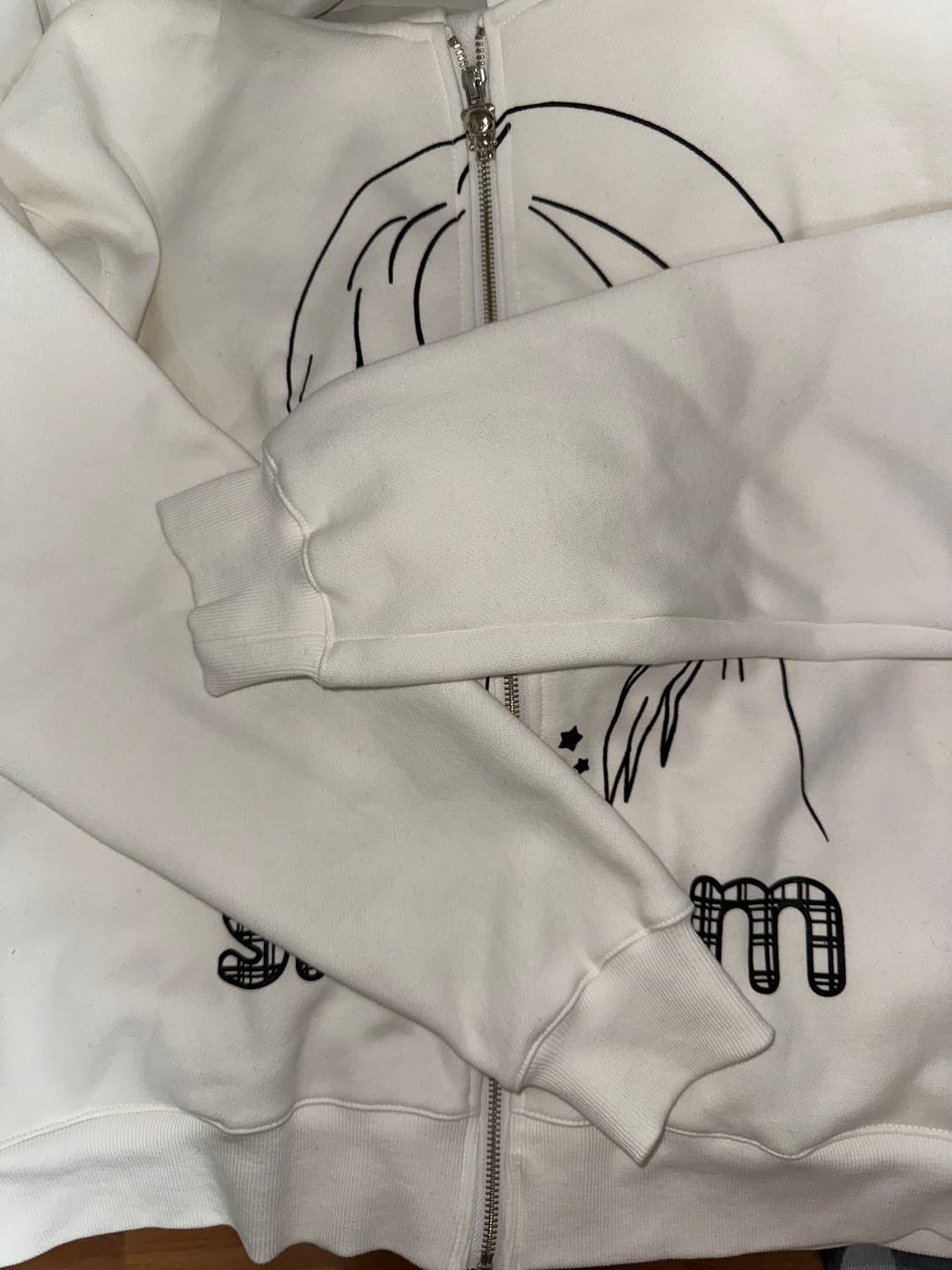 샬롬클럽 고티 후드 집업 화이트 상품이미지4