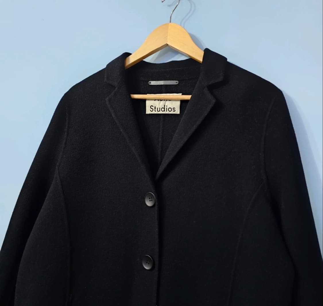 아크네 스튜디오 블랙 오버핏 캐시미어 코트 ~~55반 상품이미지3
