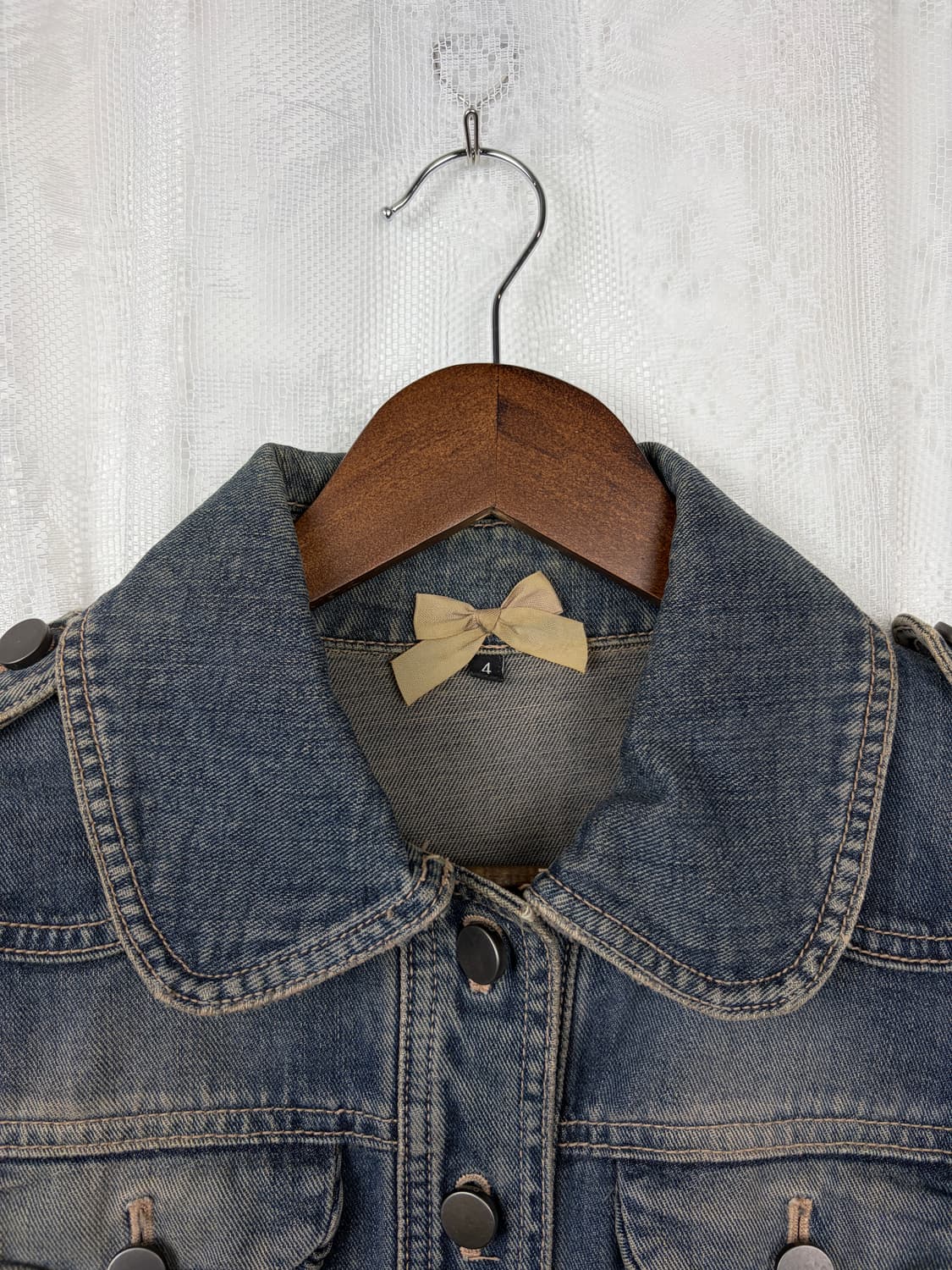O’2nd Cropped Vintage Denim Jacket 상품이미지4