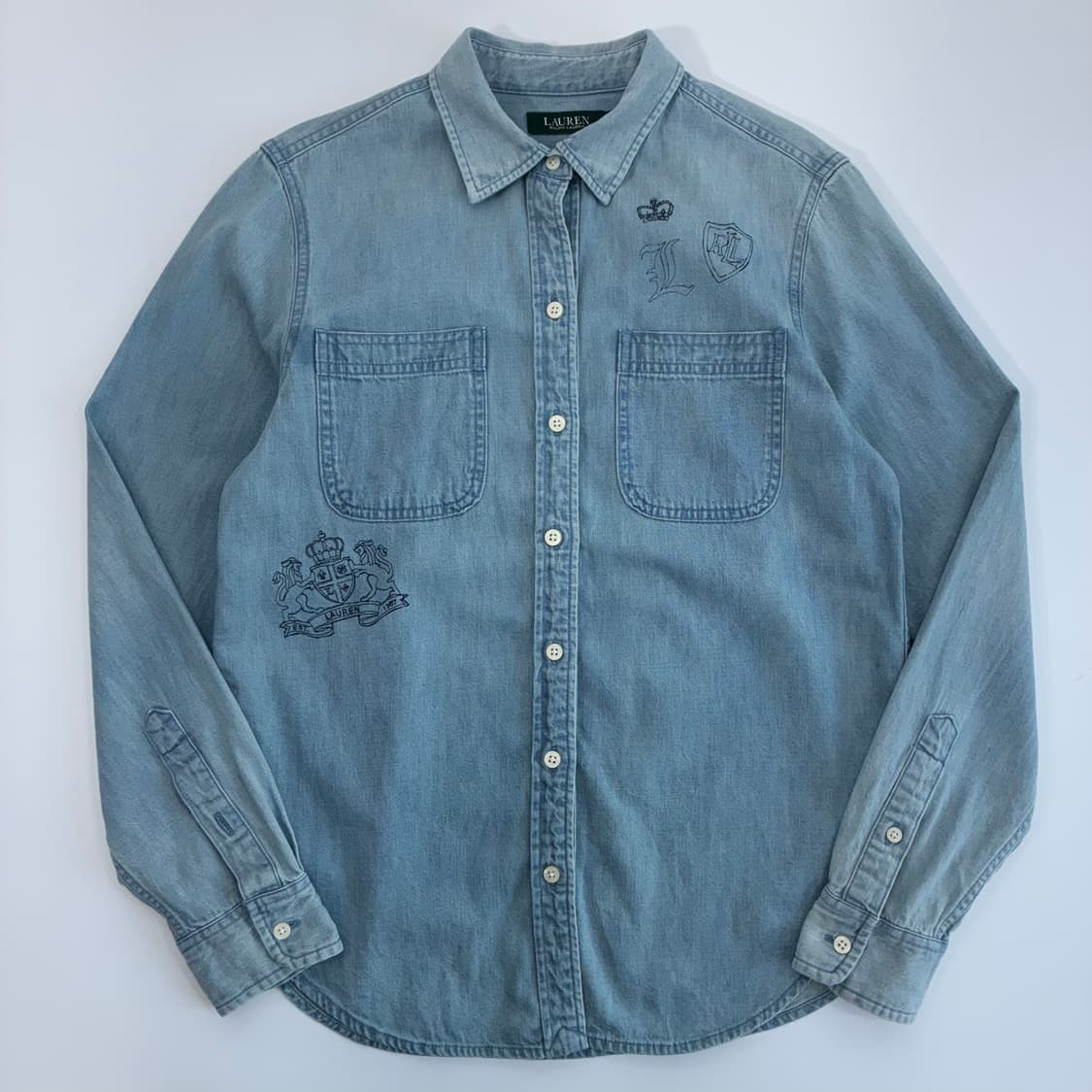 Polo 로렌 랄프로렌 우먼 크러스트 데님 셔츠 상품이미지1