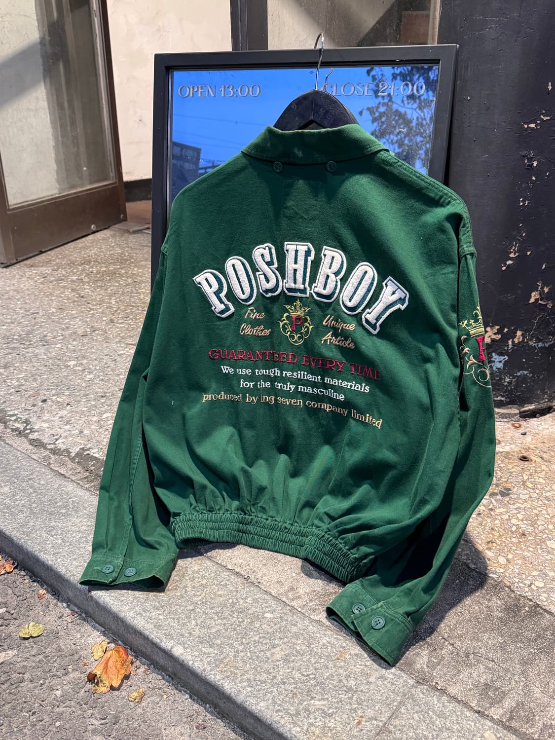 90s POSHBOY 자수 봄버자켓 상품이미지1