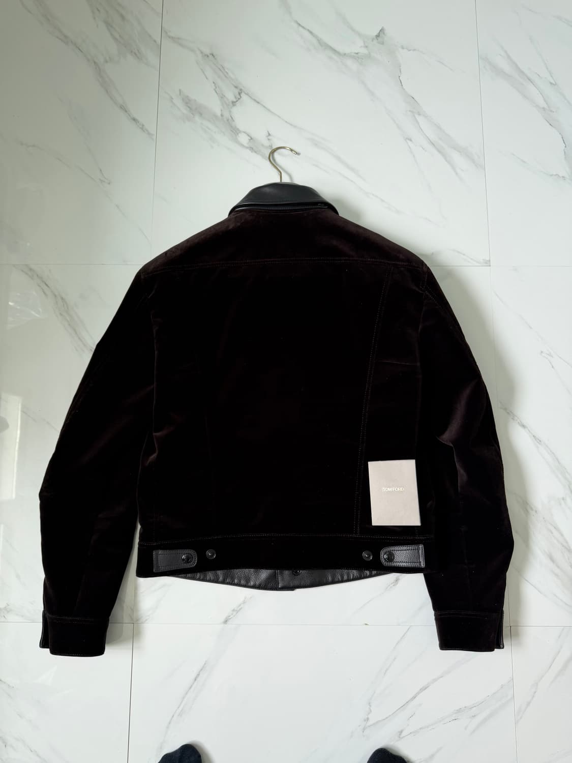 톰포드 레더 벨벳 웨스턴 트러커 자켓 50 상품이미지3