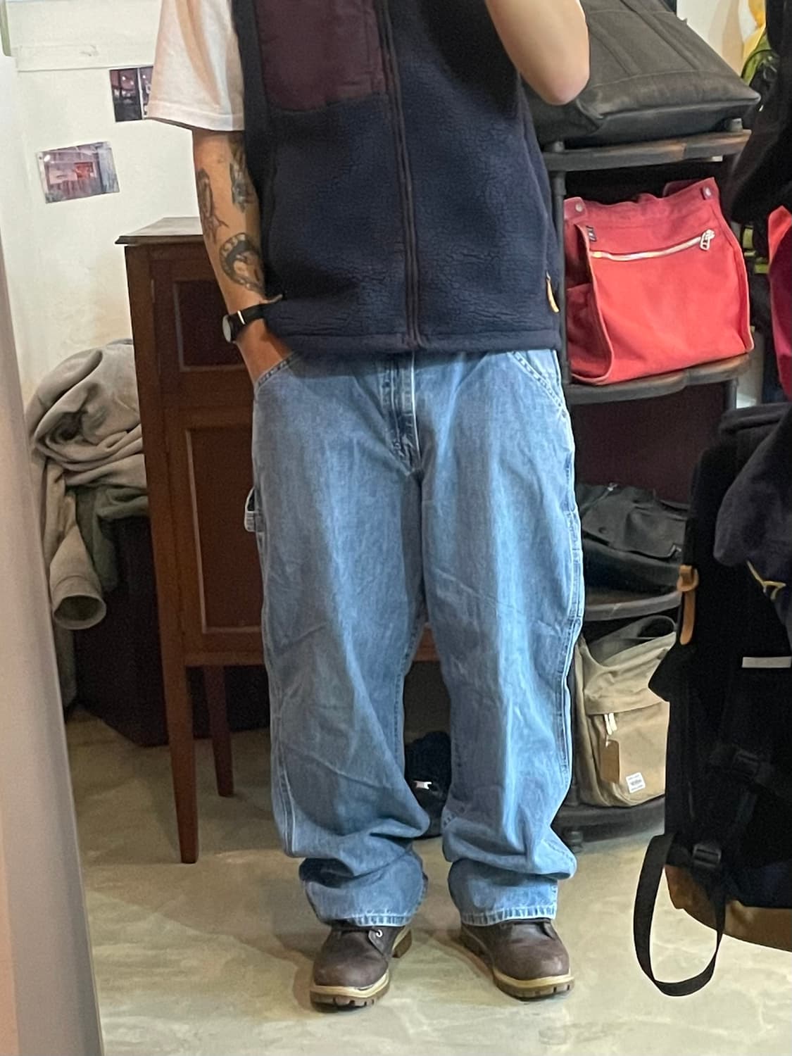 90~00s 빈티지 Lee Dungarees 카펜터 데님 36x32 상품이미지1