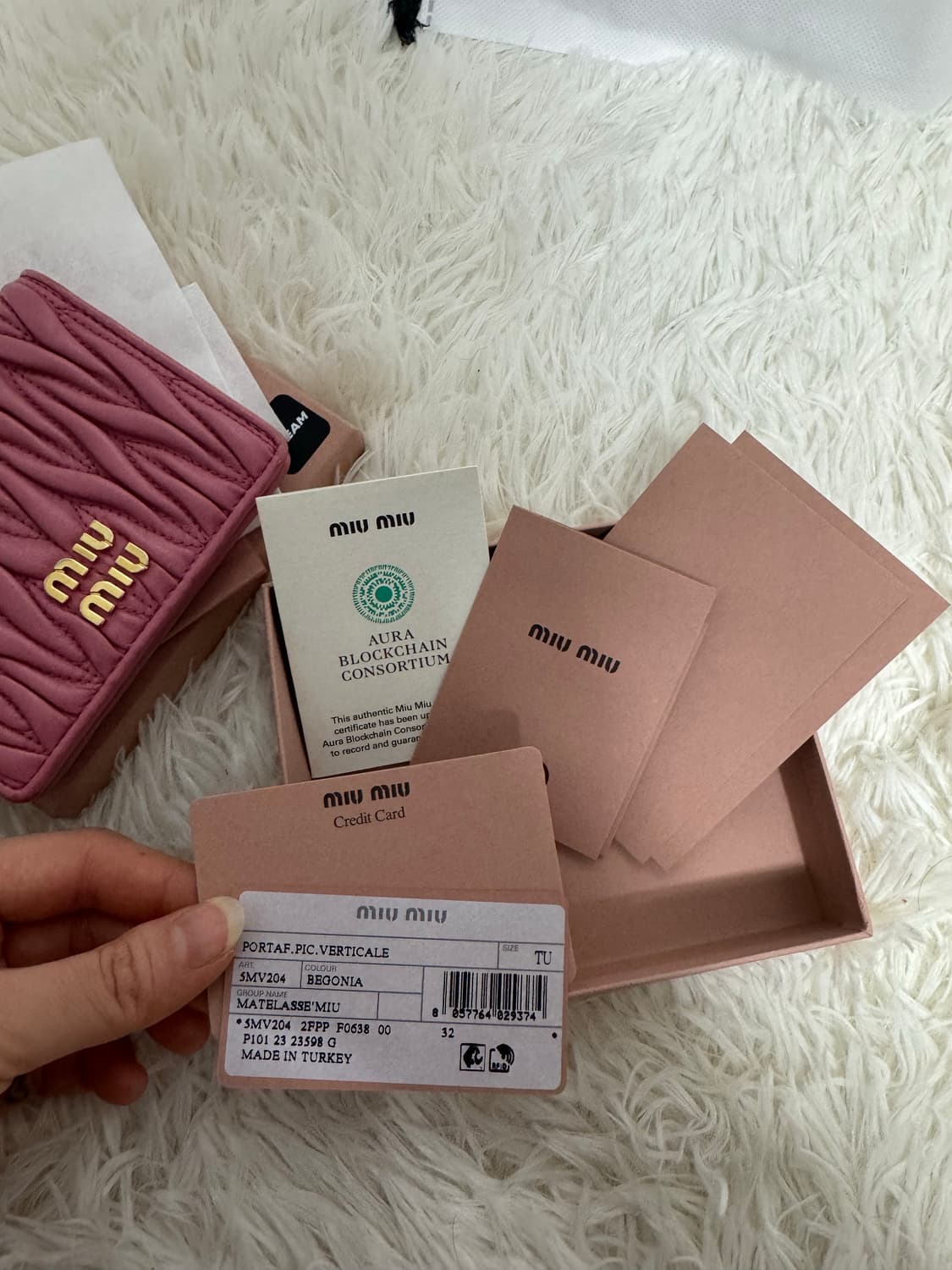 미우미우 지갑 베고니아핑크 상품이미지2