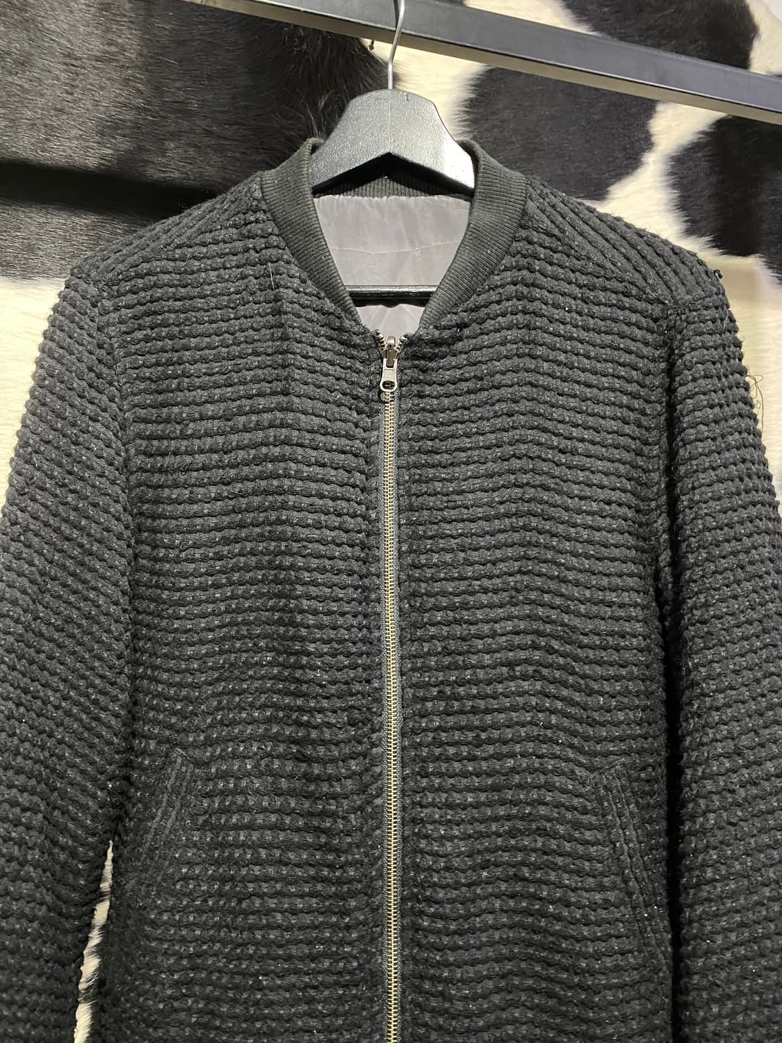 Japanese vintange 니트 봄버자켓 상품이미지3