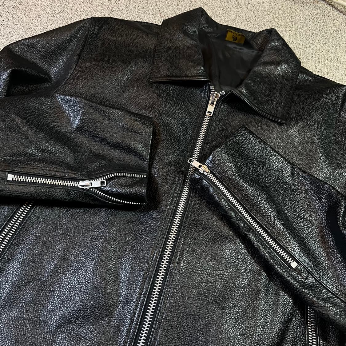 론트 염소 가죽 자켓 상품이미지2