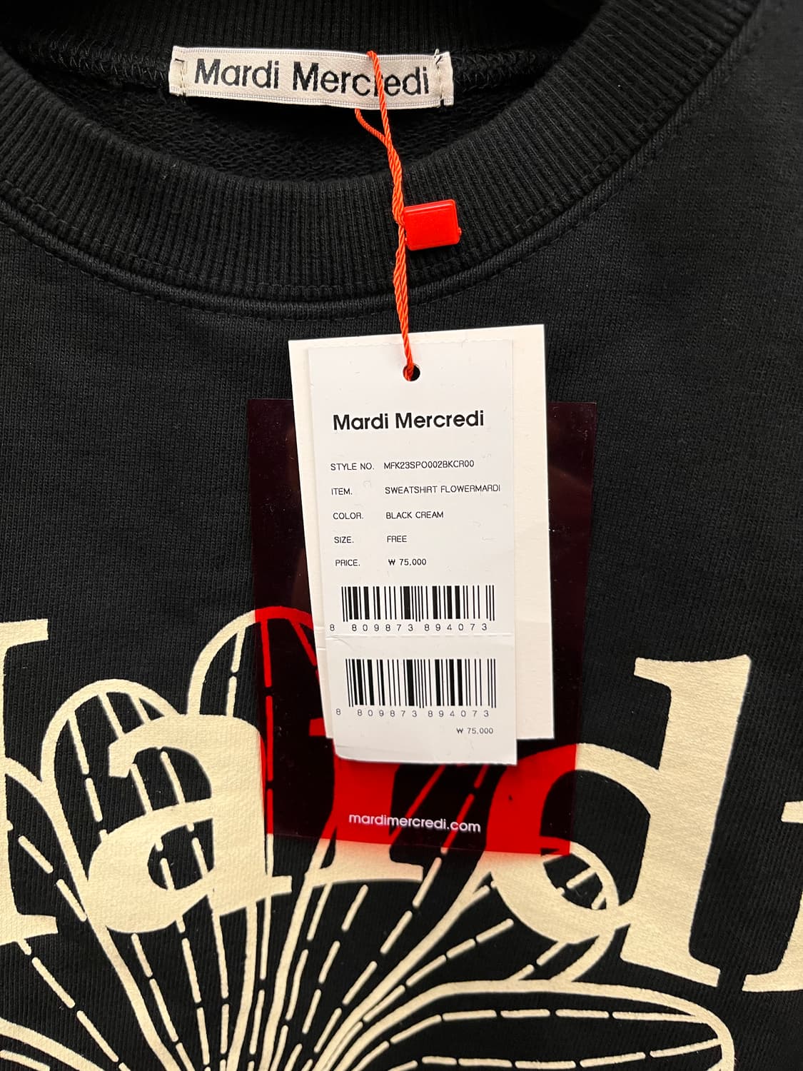 마르디 메크르디 플라워 맨투맨 상품이미지4