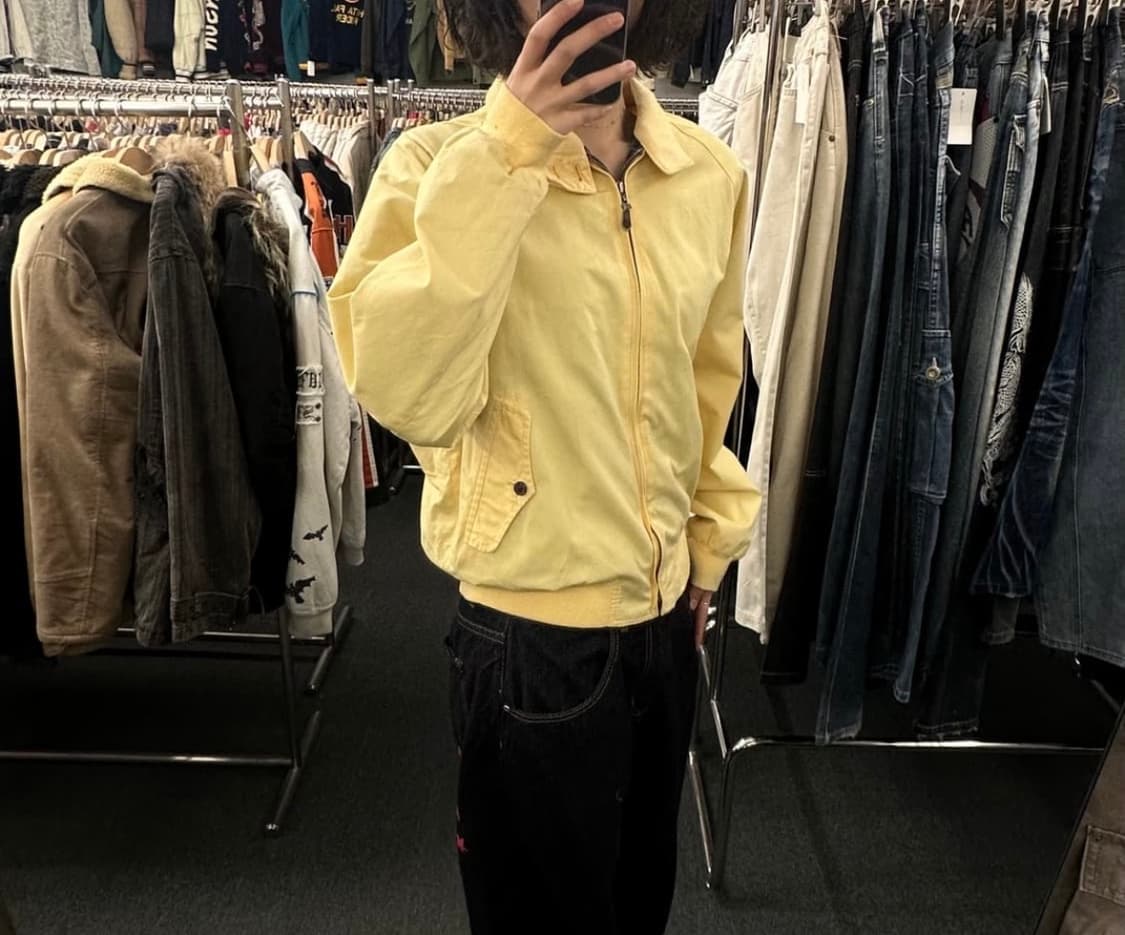 M)맥그리거 빈티지 옐로우 헤링턴 자켓 상품이미지1