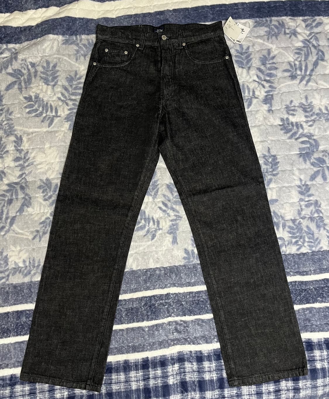 2000s 스투시 USA 메이드 블랙 데님 팬츠 데드스탁 흑청 501 상품이미지1