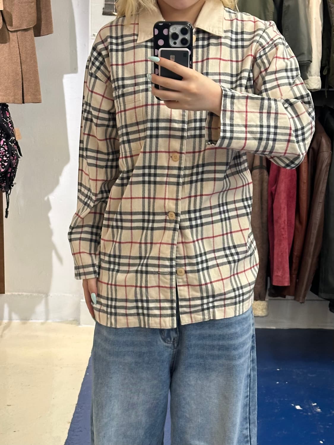 Burberry 버버리 체크 반팔셔츠 상품이미지1
